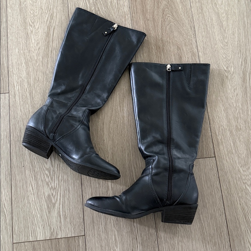 Dr Scholl’s Classic Black Knee-High Boots - Women's size 9 Wide calf - Picture 2 of 7